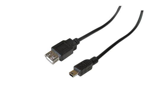 USB 2.0 A-z / B-k mini 5pin 1,5m