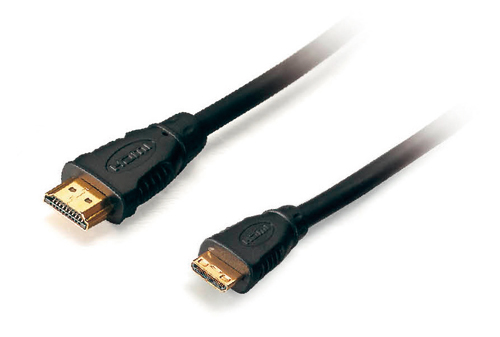 HDMI A/C mini, V1.4+Ethernet, AWG30 1,5m/6mm, BlackBasic